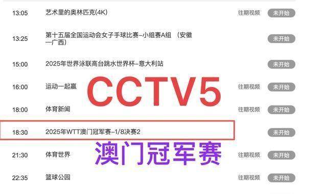 中央5台直击乒乓时间表:9月12日国乒CCTV5节目单,CCTV5+节目表