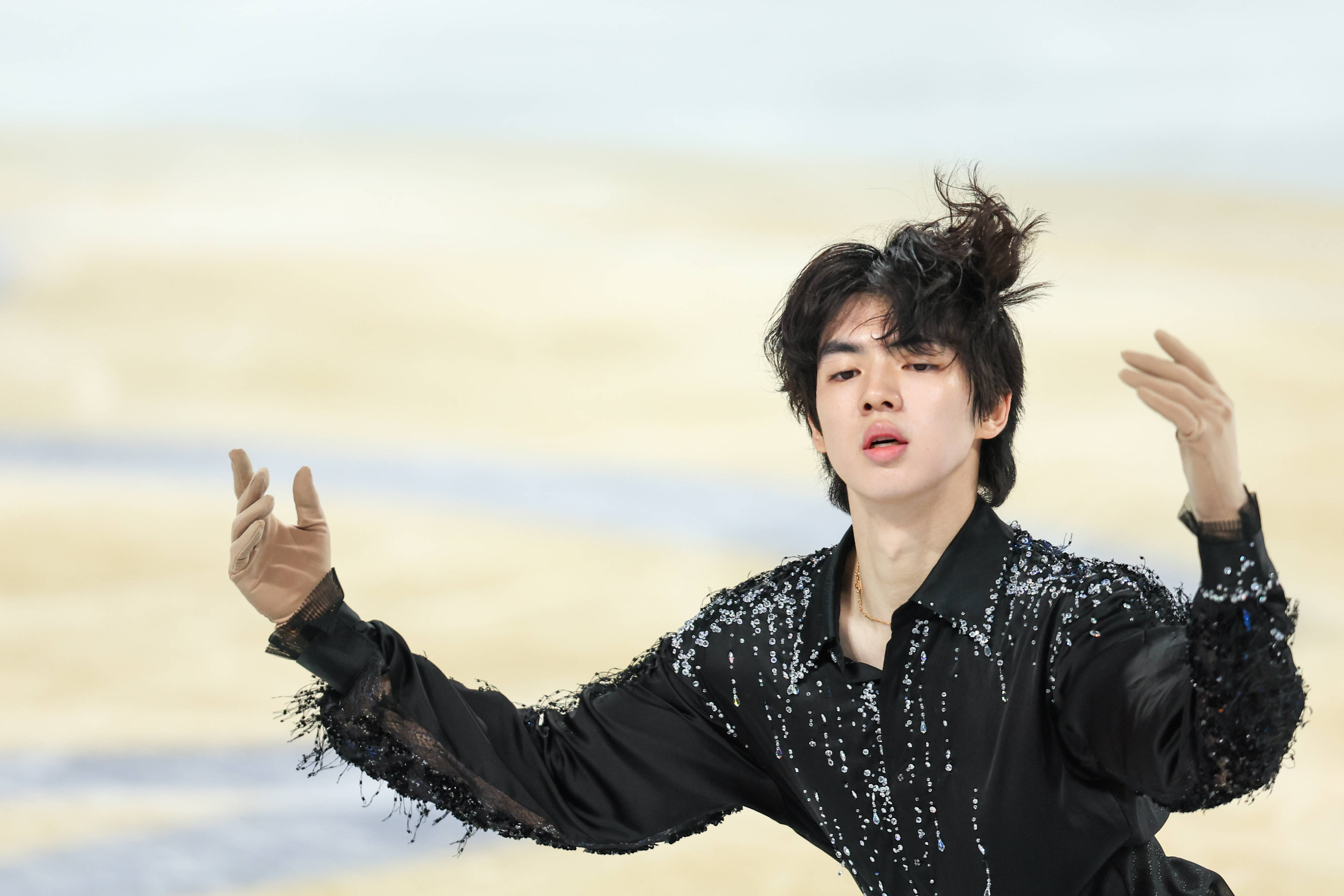 (体育)花样滑冰——中国杯:男子单人滑短节目赛况